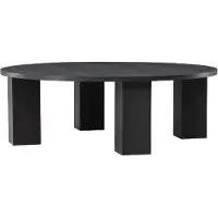 Nest of Nora Ronde salontafel Edda - 120 cm - MDF - Zwart