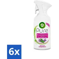 Air Wick 6 x Pure - Luchtverfrisser Spray - Essentiële Oliën - Lavendel - 250ml - Luchtverfrisser - Lavendelgeur - Essentiële Oliën - Aromatherapie - Ontspanning