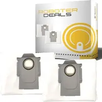Roboter-Deals Stofzakken, reservezakken (2 stuks) voor Roborock S8 MaxV Ultra met oplaadstation