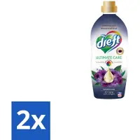 Dreft 2 x – Wasverzachter – Ultimate Care Intense Dark – 40 Wasbeurten - Wasverzachter - Kleurbescherming - Collageen - Wasgoed Verzorgen - Anti-aging Was
