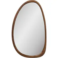 Nest of Nora Wandspiegel organische vorm - Houtlook 38.5x64.5 cm - Natural