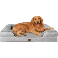 Sonstiges Orthopedisch hondenbed XL, 112x81 cm, grijs, met geheugenschuim, hoge rand, wasbaar, waterdicht, antislip
