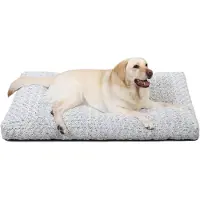Sonstiges Hondenbed XL, wasbaar, lichtgrijs, 105x70 cm, zacht, antislip, 9 cm dik