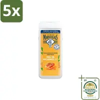 Le Petit Marseillais 5 x – Douche & Bad – Honing – 650 ml - Grootverpakking - Douche En Bad - Honing - Huid Verzorging - Schuim - Zachte Huid