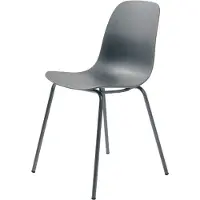 Nest of Nora Set van 4 - Eetkamerstoelen Zoey - Metaal - Grijs