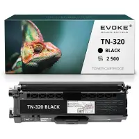 Evoke tonercartridge, compatibel met Brother-printers TN320 TN-320, zwart, 2.500 pagina's, compatibel met MFC-9970CDW, DCP-9270CDN, HL-4150CDN, HL-4140CN