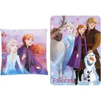 Disney Frozen Frozen slaapkamerset; kussen en fleece deken