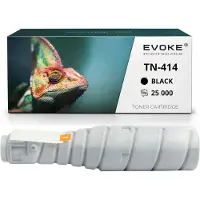 Evoke toner cartridge, compatibel met de Konica Minolta TN-414 TN414 printer, zwart, 25.000 pagina's, geschikt voor Bizhub 363 en 423