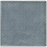Lubiana Marrakesz Kwadratbord 25,5cm - Grijs/Blauw Porselein