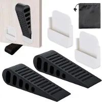 OEM Allecto Plus - Deurstopperwig voor vloer - Antislip rubberen wiggen voor thuis en kantoor - Duurzaam en zwaar - Geschikt voor alle vloer soorten.