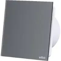 Vito Venti-GL100S - Badkamerventilator met Terugslagklep - 12W - 30dB fluister - Grijs - 180m3 - 2450rpm
