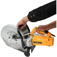 OEM Steenschijfzaagmachine, 3 kW motor, 350 mm blad diameter, tot 130 mm snijdiepte, ergonomische handgrepen, gewicht 18 kg