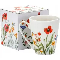 Marco polo Porseleinen Mok 330 ml - Bloemenmotief, Ideaal Cadeau