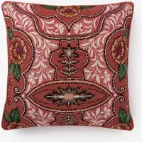 Sissy-Boy Rood kussen met bloemendessin