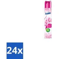 At Home 24 x – Luchtverfrisser Spray – Cherry Blossom – Fris Bloemig - 400 ml - Luchtverfrisser - Kersenbloesemgeur - Frisse Geur - Geurneutraliseren - Luchtverfrisser Cherry Blossom