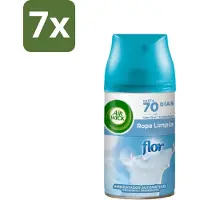 Air Wick 7 x - Luchtverfrisser Navulling - Bloem & Fris - Automatische Spray - 250 ml - Luchtverfrisser - Bloemige Geur - Automatische Geurverspreiding - Geurneutralisatie - 24/7 Geurstop