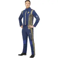 Smiffys - Star Trek Discovery Command Uniform Kostuum - L - Blauw