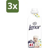 Lenor 3 x - Wasverzachter - Gevoelig - Milde Geur - 41 Wasbeurten - Wasverzachter - Gevoelige Huid - Hypoallergenisch - Frisheid - Zachtheid