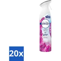 Febreze 20 x Amethist Luchtverfrisser Spray - Frisse Bloemen Geur - 300ml - Luchtverfrisser - Geurverwijdering - Frisse Geur - Amethyst - Amethyst Bloesem Droom
