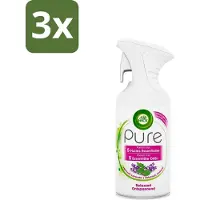 Air Wick 3 x Pure - Luchtverfrisser Spray - Essentiële Oliën - Lavendel - 250ml - Luchtverfrisser - Lavendel - Essentiële Oliën - Ontspanning - Sfeer