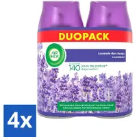 Air Wick 4 x Freshmatic - Luchtverfrisser Navulling - Pure Fresh Lavendel - Bundel - 2x250ml - Luchtverfrisser - Lavendelgeur - Freshmatic - Geurverspreider - Geurnavulling