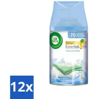Air Wick 12 x - Luchtverfrisser Navulling - Fris Linnen & Lila - Automatische Spray - 250 ml - Fris Linnen - Lila Geur - Automatische Spray - Geurintensiteit - 24/7 Odour Stop Technology