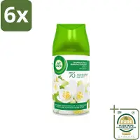 Air Wick Freshmatic - Luchtverfrisser - Navulling Automatische Spray - Jasmijn en Witte Bloemen - 250ml - Voordeelverpakking - 6 stuks - Jasmijn - Witte bloemen