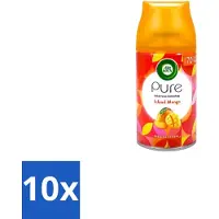 Air Wick 10 x – Luchtverfrisser Navulling – Island Mango – 250 ml - Luchtverfrisser - Geur - Tropisch - Mango - Fris
