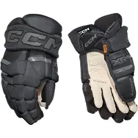 CCM - Tacks XR Pro IJshockeyhandschoenen - Senior - Zwart/grafietgrijs - 15