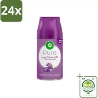 Air Wick Freshmatic - Luchtverfrisser Navulling - Pure Fresh Lavendel - 250ml - Voordeelverpakking - 24 stuks - Luchtverfrisser - Lavendelgeur