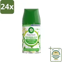 Air Wick Freshmatic - Luchtverfrisser Navulling - Pure Jasmijn & Witte Bloemen - 250ml - Voordeelverpakking - 24 stuks - Jasmijn - Witte Bloemen