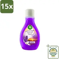 Air Wick 15 x - Actieve Wiek Luchtverfrisser - Lavendel & Kamille - 375ml - Grootverpakking - Actieve Wiek - Geurverspreiding - Lavendel - Kamille - Luchtverfrisser