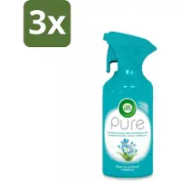 Air Wick 3 x Pure Luchtverfrisser Lentedauw 250 ml - Luchtverfrisser - Lentedauw - Frisse Geur - Luchtverfrissende Spray - Natuurlijke Geur