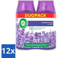 Air Wick 12 x Freshmatic - Luchtverfrisser Navulling - Pure Fresh Lavendel - Bundel - 2x250ml - Luchtverfrisser - Lavendelgeur - Freshmatic - Geurverspreider - Geurnavulling