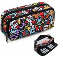 VHV - Studenten Etui - Grote Capaciteit Pencil case - 23x8x9 cm -Draagbaar Pennenetui - Voor School ,Examen