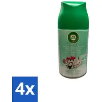 Air Wick 4 x – Navulling – Freshmatic Jasmijn & Appelbloesem – 250 ml - Lentedauw - Geur - Geurverspreiding - Geurneutralisatie - Parfum