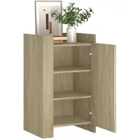vidaXL Dressoir 45x35x75 cm bewerkt hout sonoma eikenkleurig