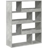 vidaXL kamerscherm 100x33x125,5 cm bewerkt hout betongrijs