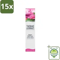 Therme 15 x - Interieurspray - Saigon Pink Lotus - Oosterse Romantiek in Huis - 60 ml - Grootverpakking - Interieurspray - Saigon Pink Lotus - Oosterse Geur - Geurige Spray - Wellness