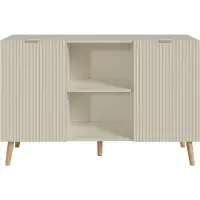 En.casa Sideboard Nand dressoir met 2 deuren 120x40x76 cm havermout []