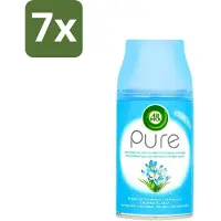 Air Wick 7 x Freshmatic Automatische Spray Navulling Pure Lentedauw 250 ml - Luchtverfrisser - Lentedauw - Natuurlijke Geur - Geurverspreider - Geurneutralisatie