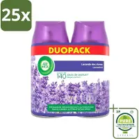 Air Wick 25 x Freshmatic - Luchtverfrisser Navulling - Pure Fresh Lavendel - Bundel - 2x250ml - Grootverpakking - Luchtverfrisser - Lavendelgeur - Freshmatic - Geurverspreider - Geurnavulling