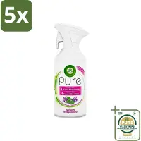 Air Wick 5 x Pure - Luchtverfrisser Spray - Essentiële Oliën - Lavendel - 250ml - Grootverpakking - Luchtverfrisser - Lavendel - Essentiële Oliën - Ontspanning - Sfeer