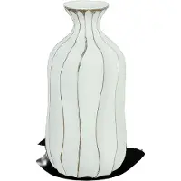 Maxifleur Kunstplanten Vaas Celia Wit L D17 H35