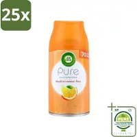 Air Wick 25 x - Luchtverfrisser Navulling - Mediterrane Zon - Automatische Spray - 250 ml - Grootverpakking - Luchtverfrisser - Automatische Geur - Zonnige Geur - Bloemige Geur - Geur Neutralisatie