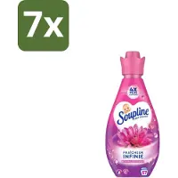 Soupline 7 x – Wasverzachter – Infinite Freshness Floral Happiness – 800 ml - Wasverzachter - Frisheid - Geur - Zachtheid - Wasgoed