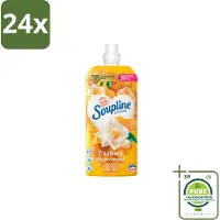 Soupline – Wasverzachter – Betoverend Mandarijn & Vanille – 1,28 L - Voordeelverpakking - 24 stuks - Wasverzachter - Wasverzachter mandarijn en vanille