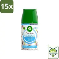 Air Wick 15 x Freshmatic Pure Fresh Navulling Zachtheid van Katoen 250 ml - Grootverpakking - Luchtverfrisser - - Freshmatic - Katoen Geur - Geurverspreider