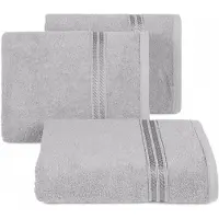 Eurofirany Lori Handdoek 30x50cm - Zilverkleurig, 100% Katoen