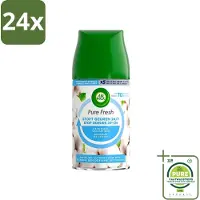 Air Wick Freshmatic Pure Fresh Navulling Zachtheid van Katoen 250 ml - Voordeelverpakking - 24 stuks - Luchtverfrisser -